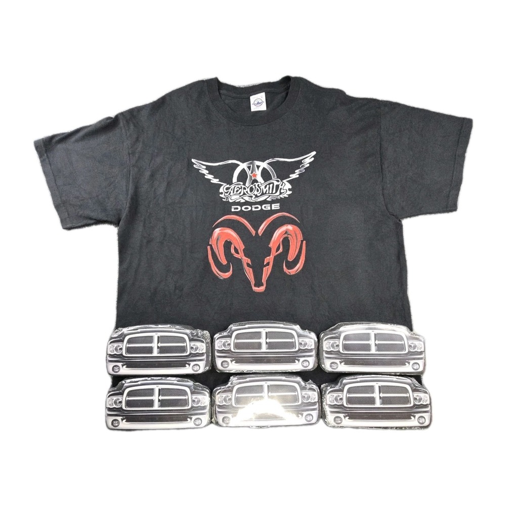 NOS Aerosmith Dodge Ram Tour Shirt XL Delta Pro Weight 2000s Promo Sealed